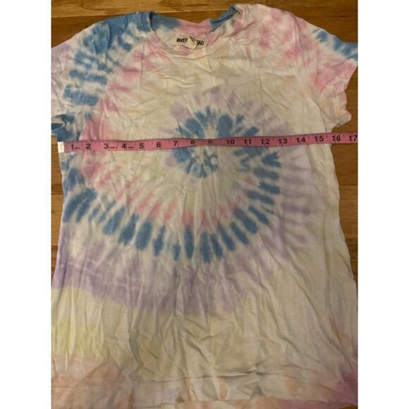 Rivet & Thread women's light tie dye short sleeve cotton blend t-shirt sz small - Picture 4 of 8